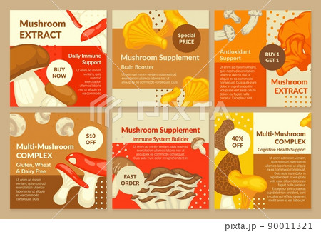 Network post design set with mushroom supplement Network post design set with mushroom supplement 90011321