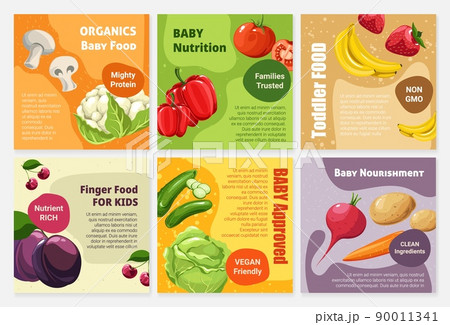 Network post design with organic baby food set Network post design with organic baby food set 90011341