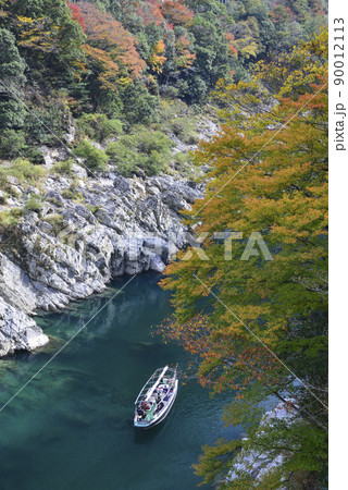 秋色の大歩危峡川下り 90012113