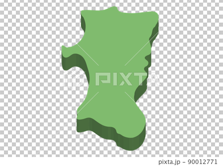 Three-dimensional Akita prefecture 90012771