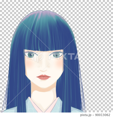 沒有背景的異國和服女性 沒有背景的異國和服女性 90013062