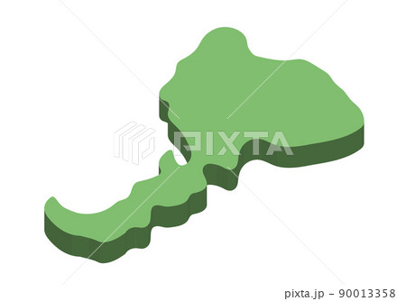 立体的な福井県 90013358