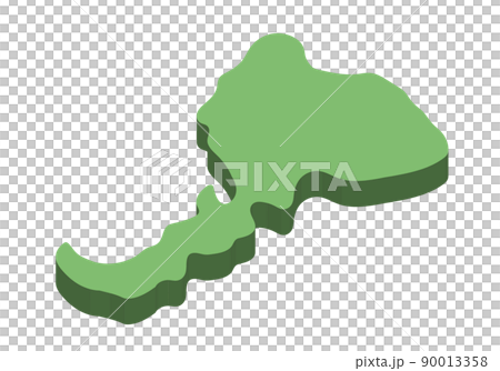 立体的な福井県 90013358