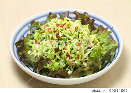 野菜サラダ、春キャベツのカリカリベーコンサラダ 野菜サラダ、春キャベツのカリカリベーコンサラダ 90014865