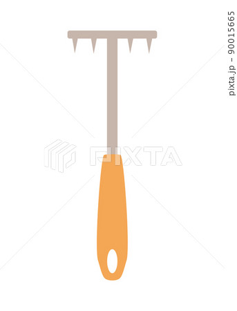 Hoe garden tool, vector illustration doodle style gardening tools 90015665