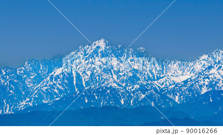富山平野からみた剱立山連峰 山岳模型 氷見 富山 射水 海王丸パーク