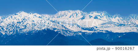 富山県富山市 富山平野から 剣立山連峰の絶景 富山県富山市 富山平野から 剣立山連峰の絶景 90016267