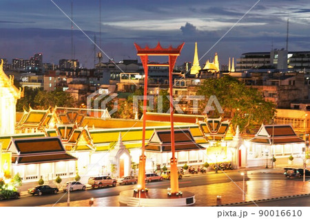 Night View of Giant Swing, Sao Chingcha in Bangkok Night View of Giant Swing, Sao Chingcha in Bangkok 90016610