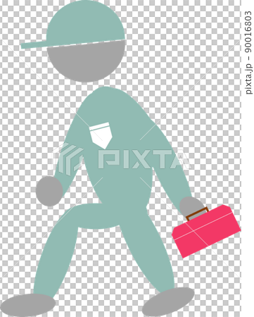 行走工人的象形圖 90016803