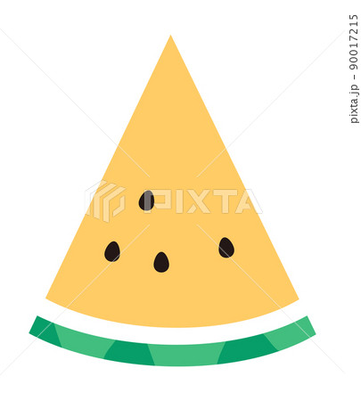 切られた黄色いスイカのイラスト 切られた黄色いスイカのイラスト 90017215
