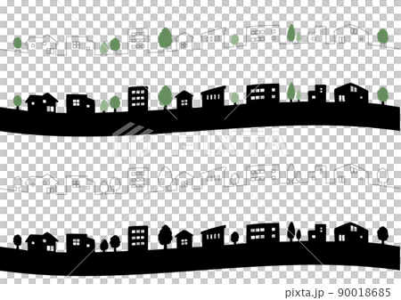 街並みシルエット2のイラスト素材 街並みシルエット2のイラスト素材