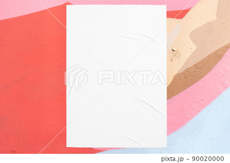 colorful urban wall texture with wrinkled glued poster template colorful urban wall texture with wrinkled glued poster template 90020000