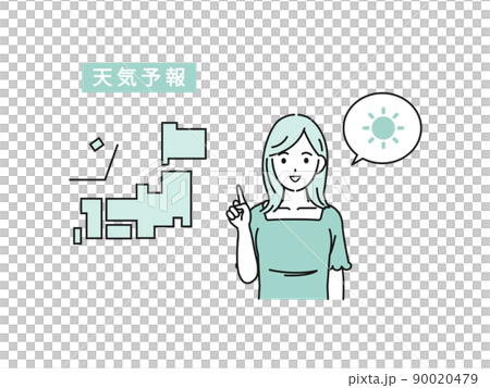 天気予報　気象予報士　お天気お姉さん　女性　キャスター　アナウンサー　ウエザーニュース 90020479