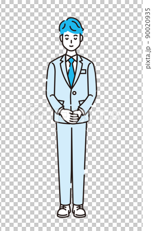 Line art person - Stock Illustration [90020935] - PIXTA