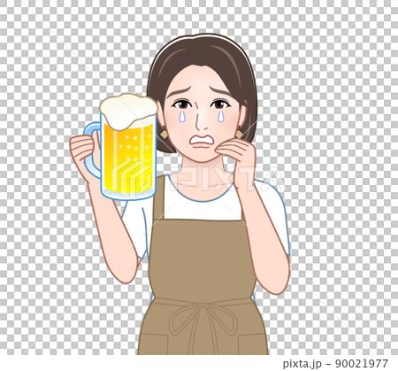 キッチンで働く若い女性 90021977