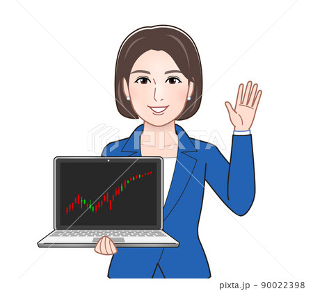 ビジネスシーン若い女性 90022398