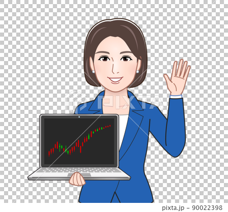 ビジネスシーン若い女性 90022398