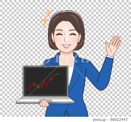 ビジネスシーン若い女性 90022447