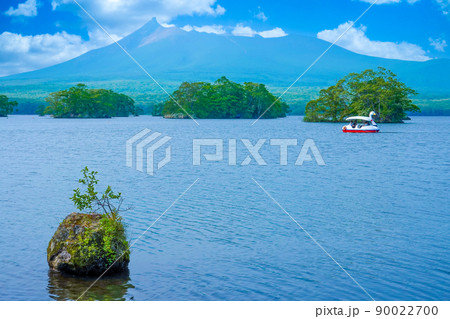 大沼とアヒルボート 大沼とアヒルボート 90022700