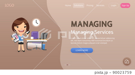 Managing Website Template 90023759