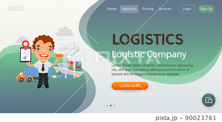 Logistics Website Template 90023761