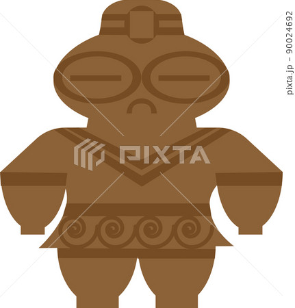 土偶（土の人形のイメージ）のイラスト素材 [90024692] - PIXTA