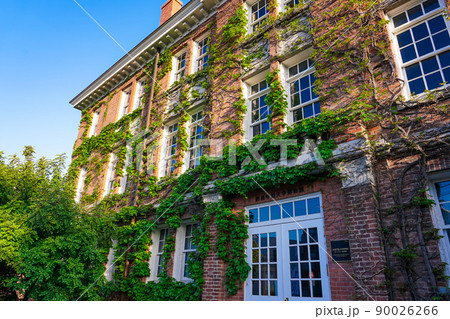 赤煉瓦にツタの絡まる西南学院大学博物館（福岡県福岡市） 90026266