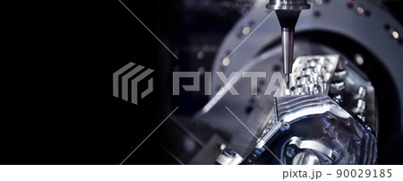 The 5-axis CNC mills machines for design configuration that utilizes a swivel head machine table and flush with the surface metalworking industrial 90029185