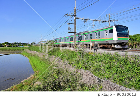 鉄道　JR東日本：宇都宮線　E233系　U618F 90030012