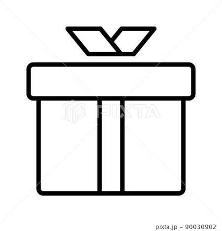 Gift box icon isolated on the white background. Gift box icon isolated on the white background. 90030902