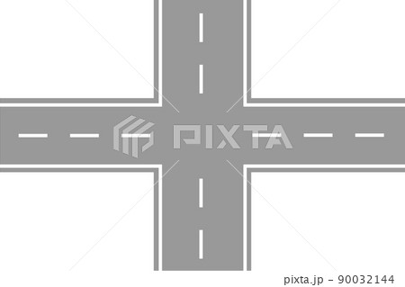 交差点のイラスト 90032144