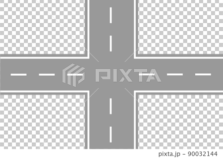 交差点のイラスト 90032144