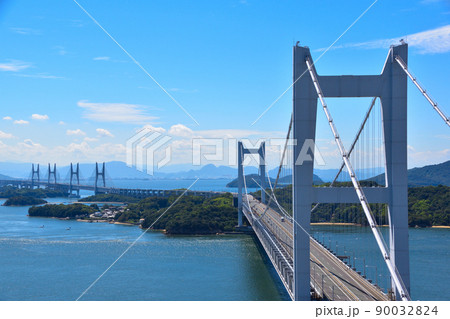 下津井瀬戸大橋　鷲羽山より 90032824