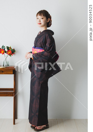 大島紬　柄半襟　　 90034525