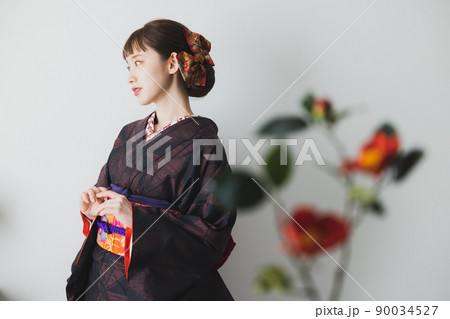 大島紬　柄半襟　　 90034527