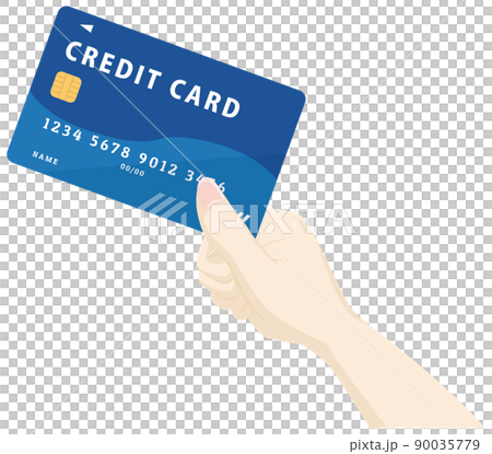 用信用卡的插圖 90035779