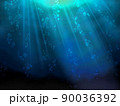 光が差し込む海の背景 90036392