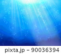 光が差し込む海の背景 90036394