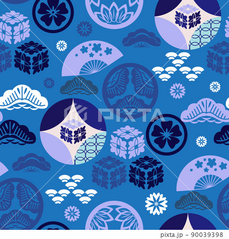 Japanese wave pattern 12 90039398