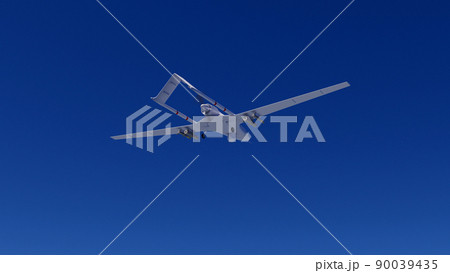 UAV ドローン 無人航空機 無人機 CG 3D イラスト 90039435