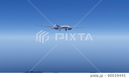 UAV ドローン 無人航空機 無人機 CG 3D イラスト UAV ドローン 無人航空機 無人機 CG 3D イラスト 90039445