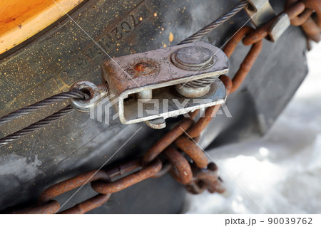 除雪機のタイヤチェーン　 ホイールローダー 90039762