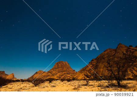 The Namibian desert at Night 90039921