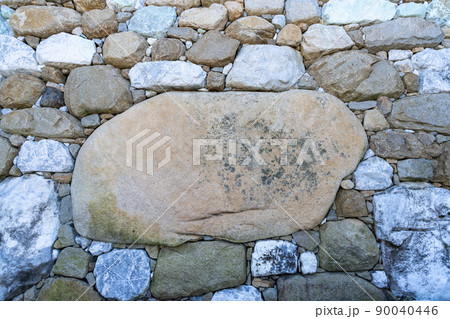 《愛媛県》今治城(今治城跡)の石垣_今治市通町 《愛媛県》今治城(今治城跡)の石垣_今治市通町 90040446