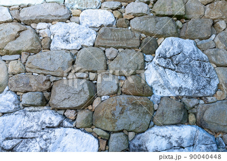 《愛媛県》今治城(今治城跡)の石垣_今治市通町 《愛媛県》今治城(今治城跡)の石垣_今治市通町 90040448