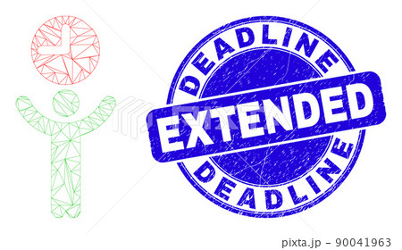 Blue Distress Deadline Extended Seal and Web Mesh Time Manager 90041963