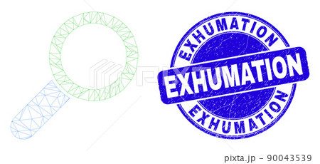 Blue Distress Exhumation Stamp Seal and Web Carcass Magnifier Tool Blue Distress Exhumation Stamp Seal and Web Carcass Magnifier Tool 90043539
