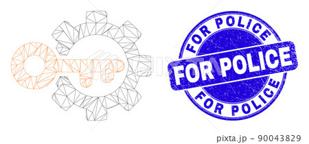 Blue Scratched For Police Stamp and Web Carcass Key Options Gear Blue Scratched For Police Stamp and Web Carcass Key Options Gear 90043829