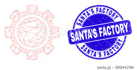 Blue Grunge Santa S Factory Stamp and Web Mesh Gear Blue Grunge Santa S Factory Stamp and Web Mesh Gear 90044296