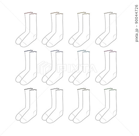 靴下のイラストセット 90044726